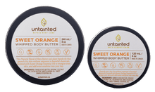 Load image into Gallery viewer, ScentedSweetOrange Whipped Body Butter - FrontSide - 8oz_4oz.