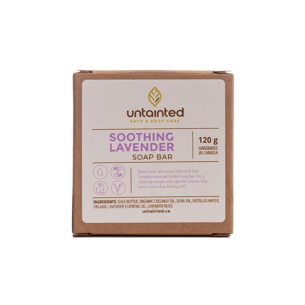 Scented Lavender Soap Bar – Front Side