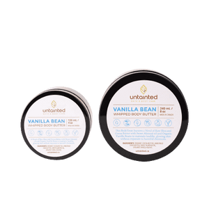 Scented Vanilla Bean Whipped Body Butter – Front Side, 4oz & 8oz