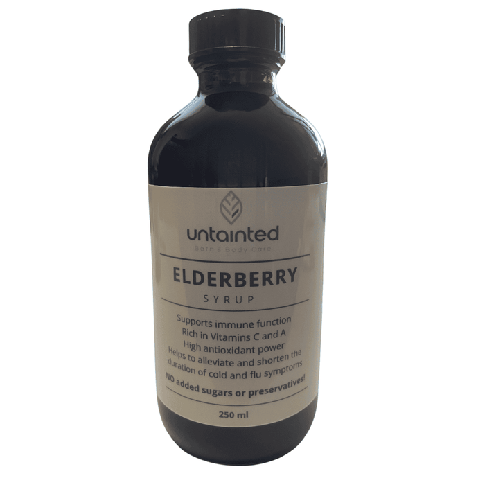 Organic elderberry syrup handcrafted local natural remedies